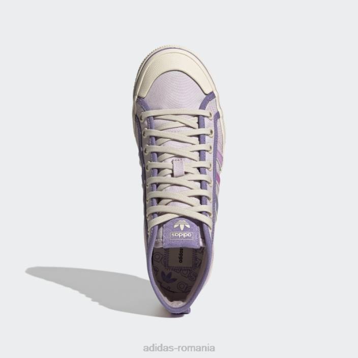 Adidas pantofi adidas nizza platforme roz femei roz/liliac/alb 2JBN2061