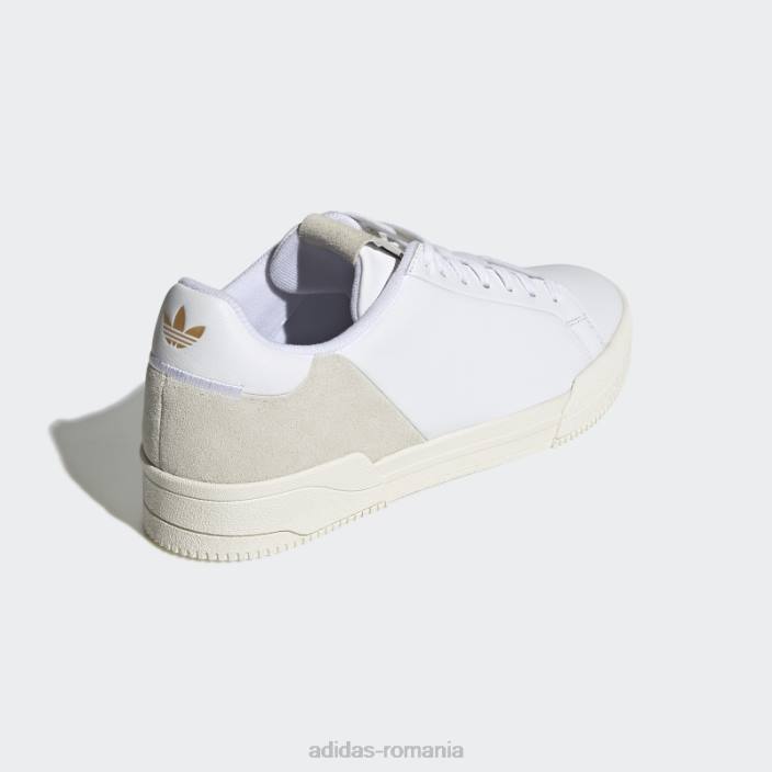 Adidas pantofi alb court tourino rf adidas femei alb/auriu metalic 2JBN16209