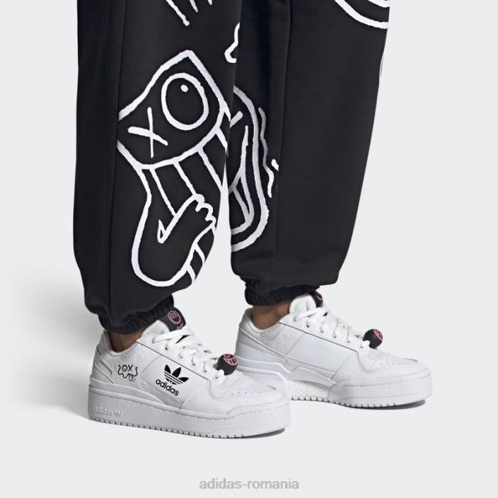 Adidas pantofi alb forum bold x andré saraiva femei alb negru 2JBN8392