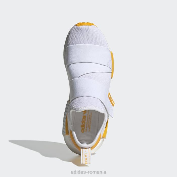 Adidas pantofi albi cu curea nmd-r1 femei aur alb 2JBN8740