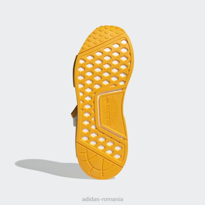 Adidas pantofi albi cu curea nmd-r1 femei aur alb 2JBN8740