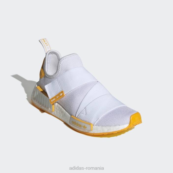 Adidas pantofi albi cu curea nmd-r1 femei aur alb 2JBN8740