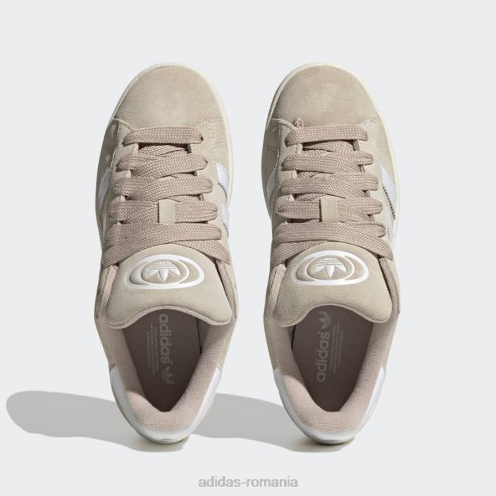 Adidas pantofi albi din campusul anilor 00 fierbinți femei alb 2JBN8353