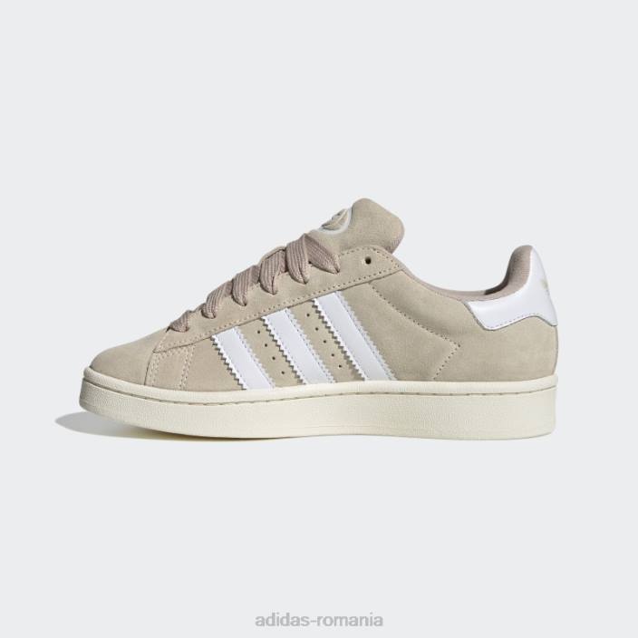 Adidas pantofi albi din campusul anilor 00 fierbinți femei alb 2JBN8353