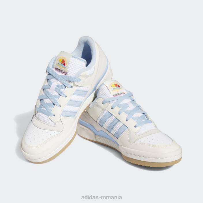 Adidas pantofi albi forum mid femei zori alb/argintii 2JBN16081