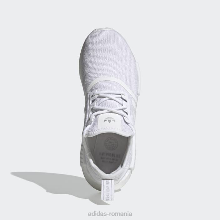 Adidas pantofi albi nmd-r1 primeblue femei alb/argintiu 2JBN8297