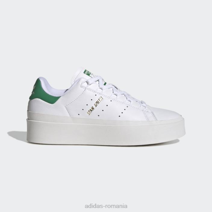 Adidas pantofi albi stan smith excelenti femei alb/verde 2JBN8302