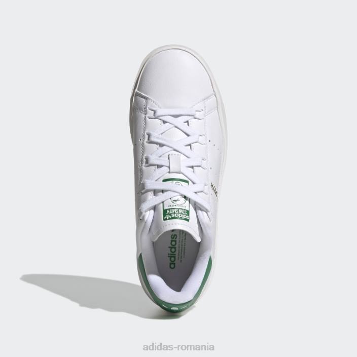 Adidas pantofi albi stan smith excelenti femei alb/verde 2JBN8302