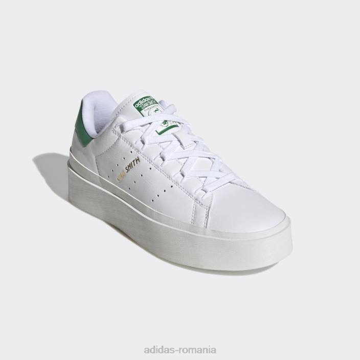Adidas pantofi albi stan smith excelenti femei alb/verde 2JBN8302