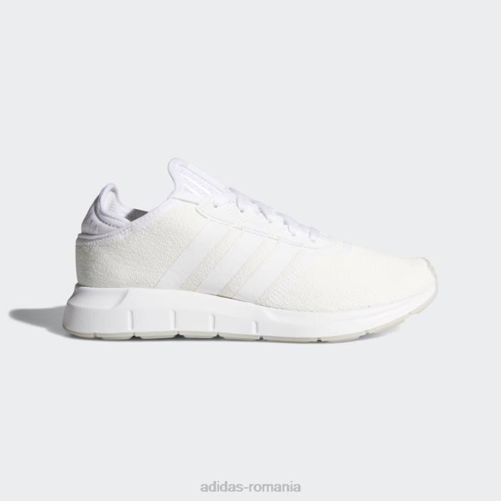 Adidas pantofi albi swift run x femei nuanță alb/roz 2JBN2207