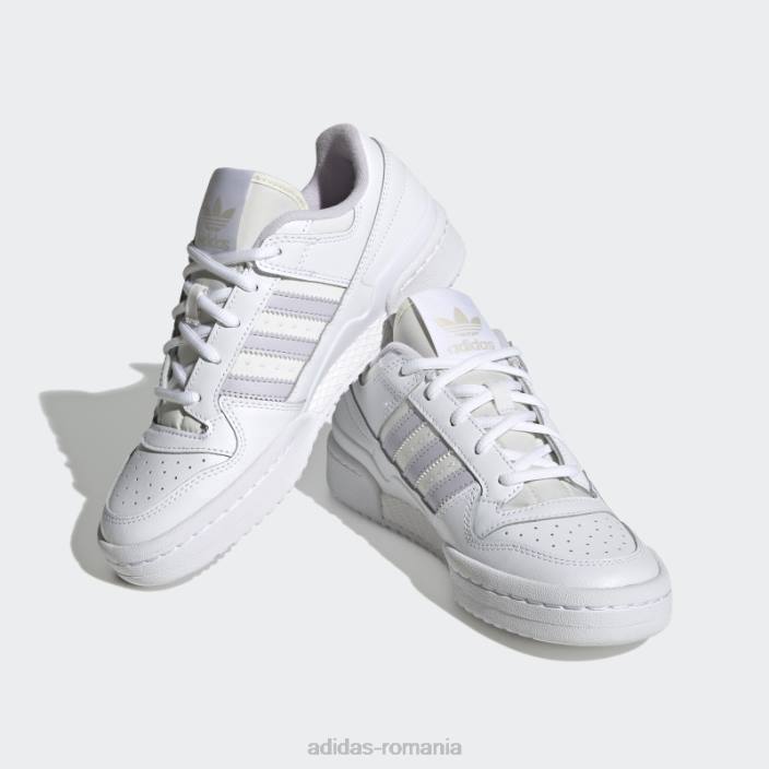 Adidas pantofi clasici low forum alb femei zori alb/argintii 2JBN2023
