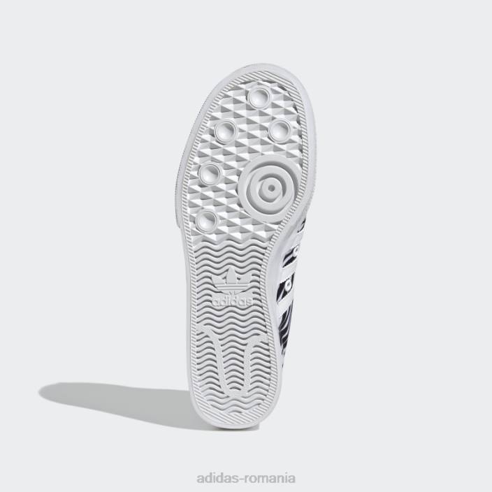 Adidas pantofi cu platformă lila nizza femei alb/liliac/negru 2JBN8738
