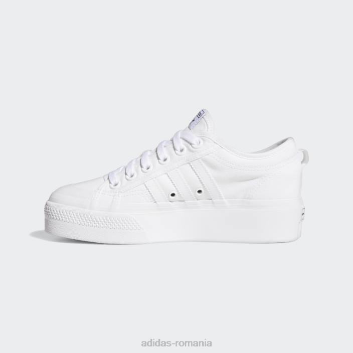 Adidas pantofi cu platformă nizza alb adidas femei alb 2JBN8628