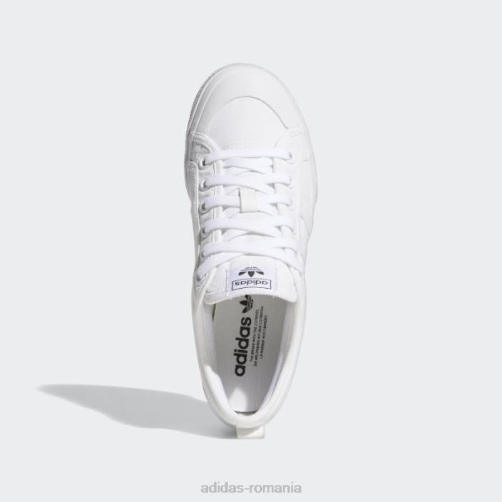 Adidas pantofi cu platformă nizza alb elegant femei alb 2JBN2035