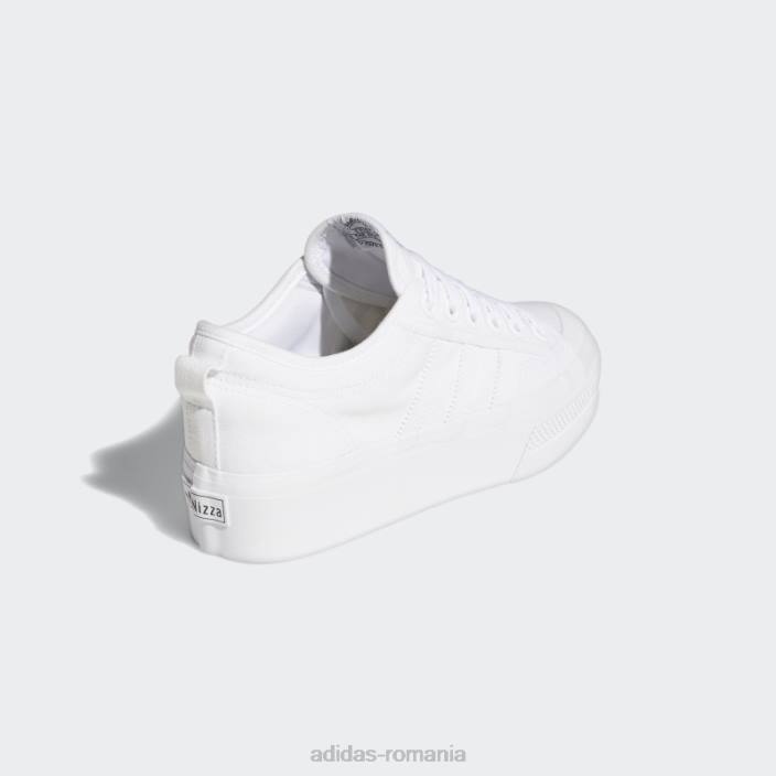 Adidas pantofi cu platformă nizza alb elegant femei alb 2JBN2035