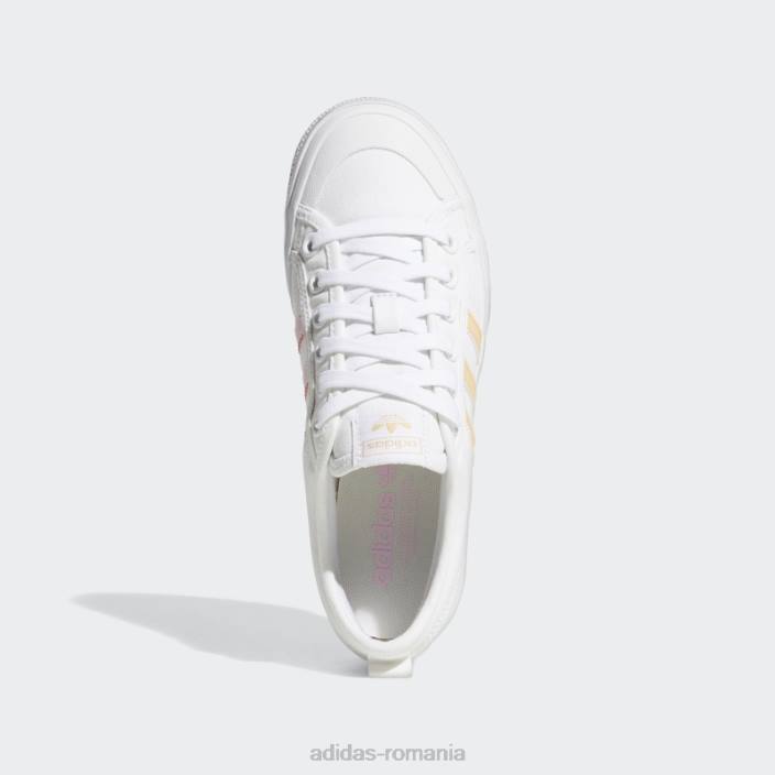 Adidas pantofi cu platformă nizza chihlimbar femei alb/chihlimbar/roz 2JBN16167