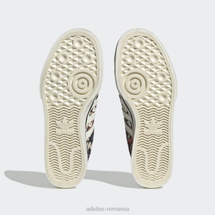 Adidas pantofi cu platformă nizza violet șoc femei alb/mov de șoc 2JBN8600
