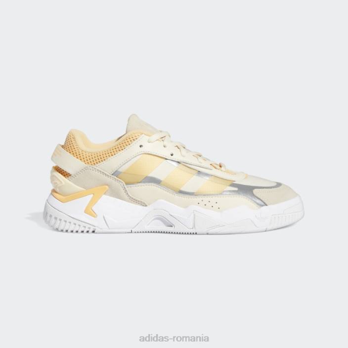 Adidas pantofi ecru tint niteball 2.0 femei nuanță ecru/chihlimbar/alb 2JBN16264