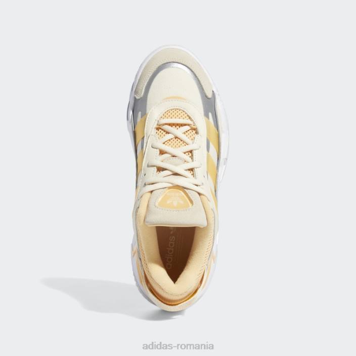 Adidas pantofi ecru tint niteball 2.0 femei nuanță ecru/chihlimbar/alb 2JBN16264