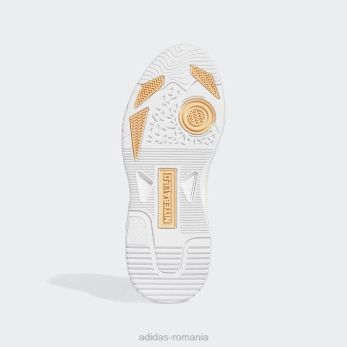 Adidas pantofi ecru tint niteball 2.0 femei nuanță ecru/chihlimbar/alb 2JBN16264