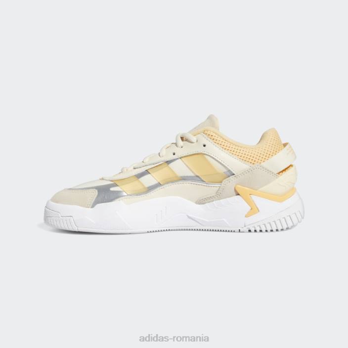 Adidas pantofi ecru tint niteball 2.0 femei nuanță ecru/chihlimbar/alb 2JBN16264
