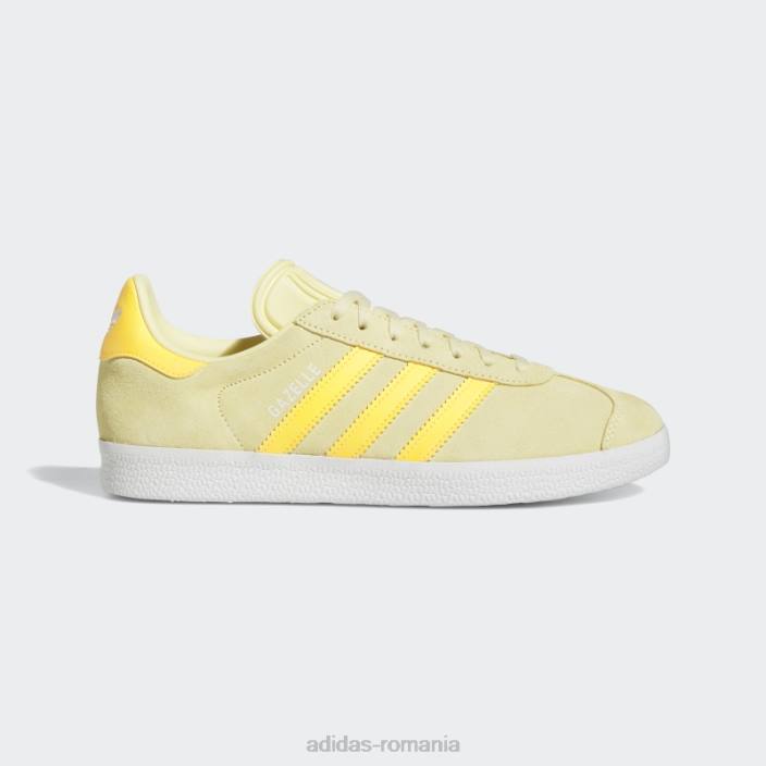 Adidas pantofi gazele galbene femei galben/auriu/alb 2JBN15857