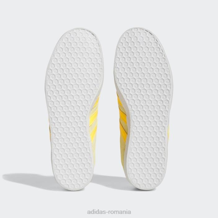 Adidas pantofi gazele galbene femei galben/auriu/alb 2JBN15857