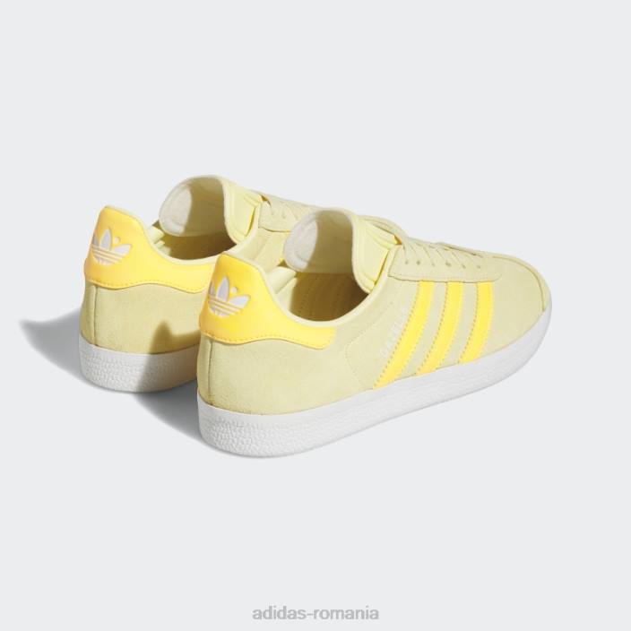 Adidas pantofi gazele galbene femei galben/auriu/alb 2JBN15857