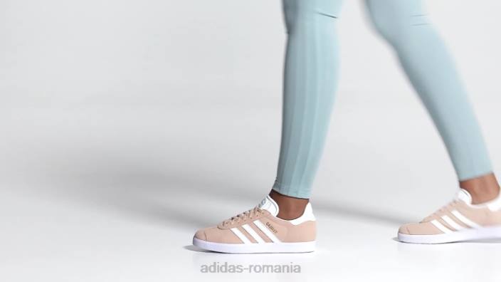 Adidas pantofi gazelle blush adidas femei fard de obraz/alb/albastru 2JBN8376