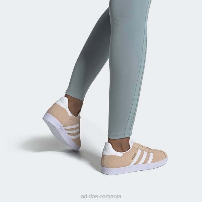 Adidas pantofi gazelle blush adidas femei fard de obraz/alb/albastru 2JBN8376