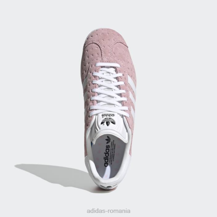 Adidas pantofi gazelle roz adidas femei roz/alb 2JBN15870