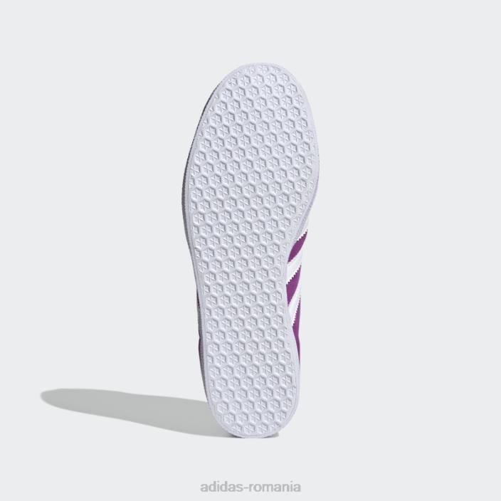 Adidas pantofi gazelle violet femei violet/alb/auriu 2JBN8497