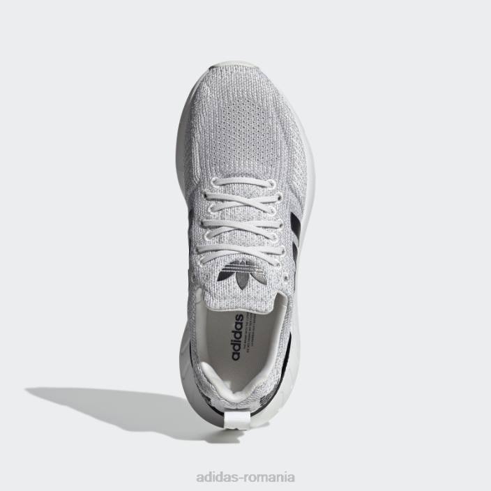 Adidas pantofi gri Swift Run 22 femei alb/negru/gri 2JBN2177