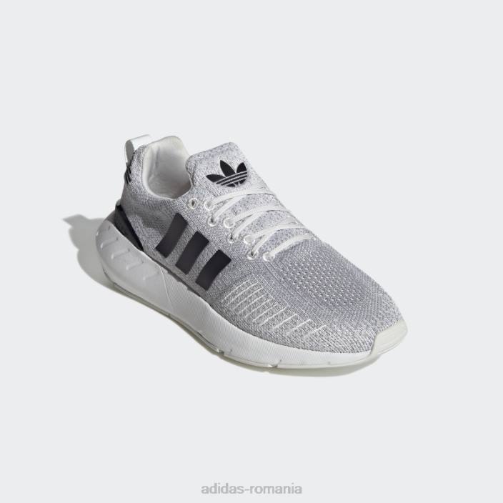 Adidas pantofi gri Swift Run 22 femei alb/negru/gri 2JBN2177