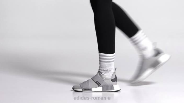 Adidas pantofi gri nmd-r1 cu curea femei gri/alb 2JBN16180