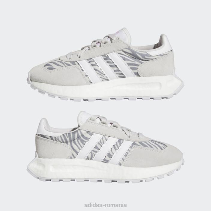 Adidas pantofi gri retropy e5 moda femei gri/alb 2JBN8716