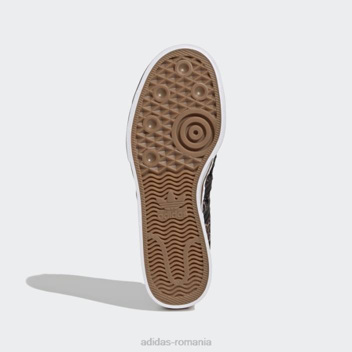 Adidas pantofi maro nizza platformă femei negru/alb/maro 2JBN8694