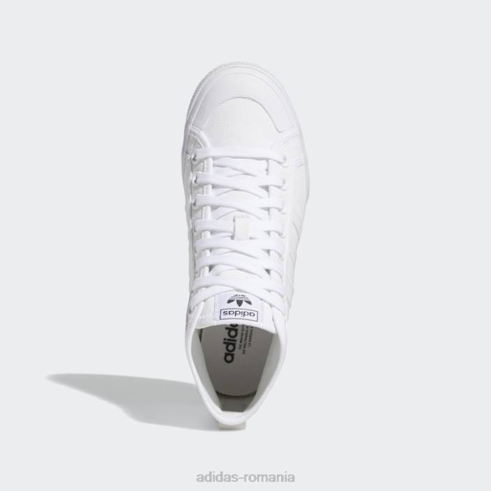 Adidas pantofi mijlocii platforma nizza alb femei alb 2JBN8354