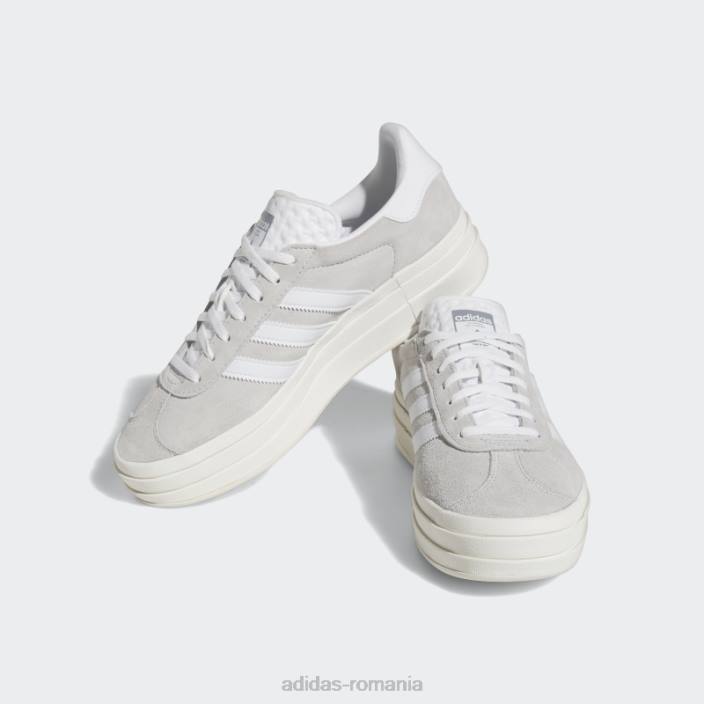 Adidas pantofi îndrăzneți gazelle gri femei gri/alb 2JBN15851