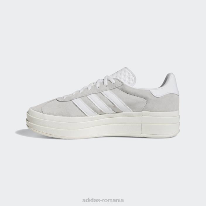 Adidas pantofi îndrăzneți gazelle gri femei gri/alb 2JBN15851