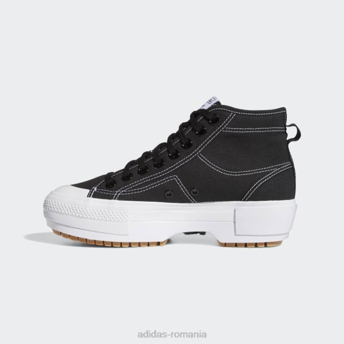 Adidas pantofi negri nizza trek femei negru/alb/gumă 2JBN8543