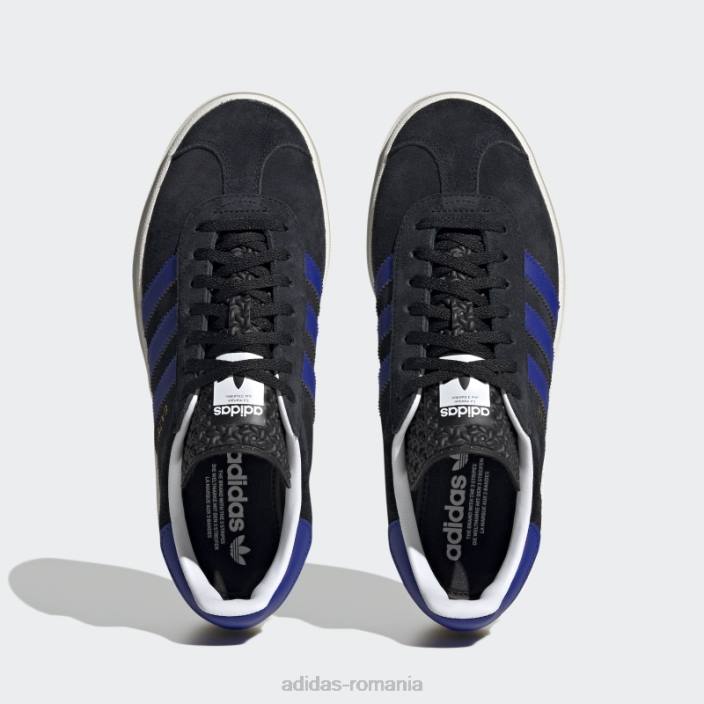 Adidas pantofi negru gazelle îndrăzneți adidas femei negru/albastru/auriu metalic 2JBN15861