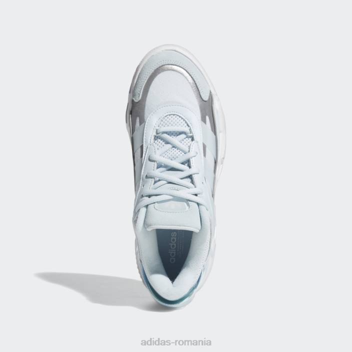 Adidas pantofi niteball 2.0 sky tint femei nuanță de cer/alb 2JBN16267
