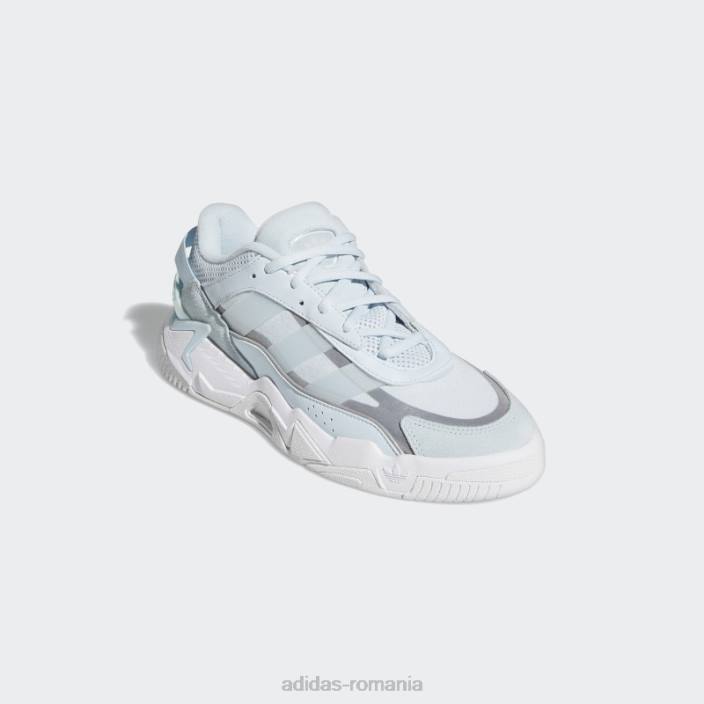 Adidas pantofi niteball 2.0 sky tint femei nuanță de cer/alb 2JBN16267