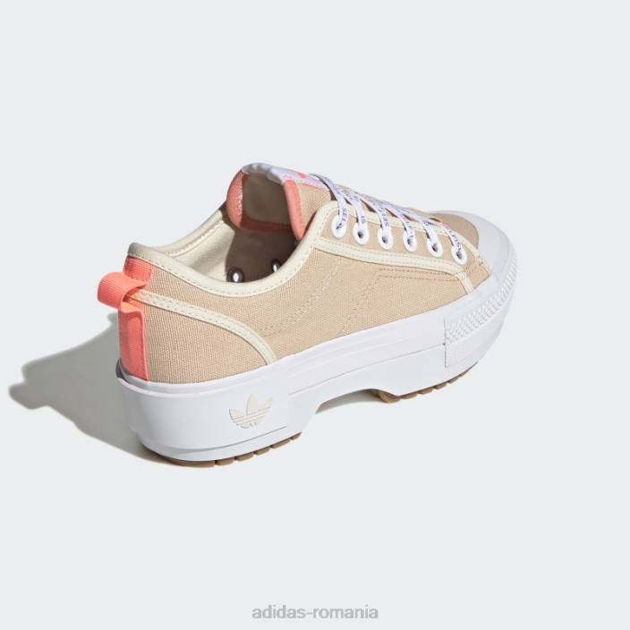 Adidas pantofi nizza trek low blush adidas femei fard de obraz/alb/rosu acid 2JBN16230