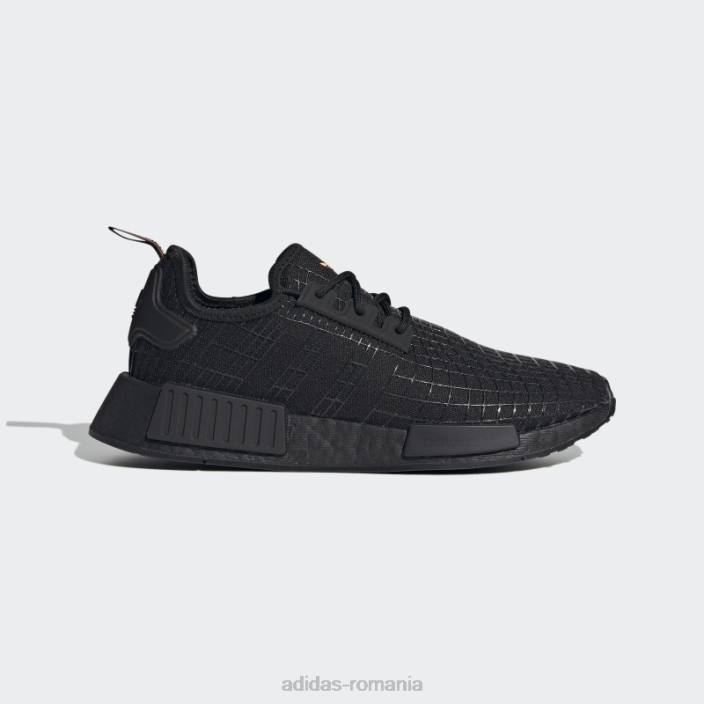 Adidas pantofi nmd-r1 fascicul portocaliu femei negru/portocaliu fascicul 2JBN16183