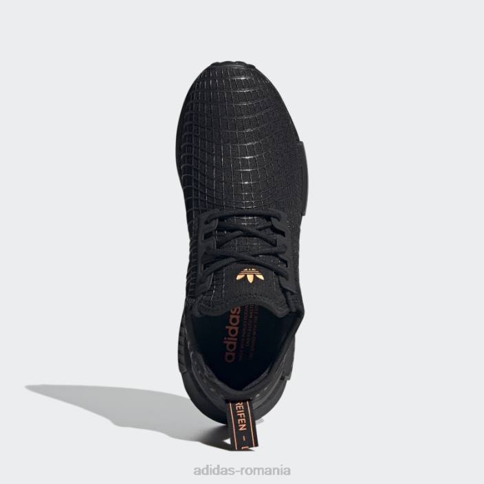 Adidas pantofi nmd-r1 fascicul portocaliu femei negru/portocaliu fascicul 2JBN16183