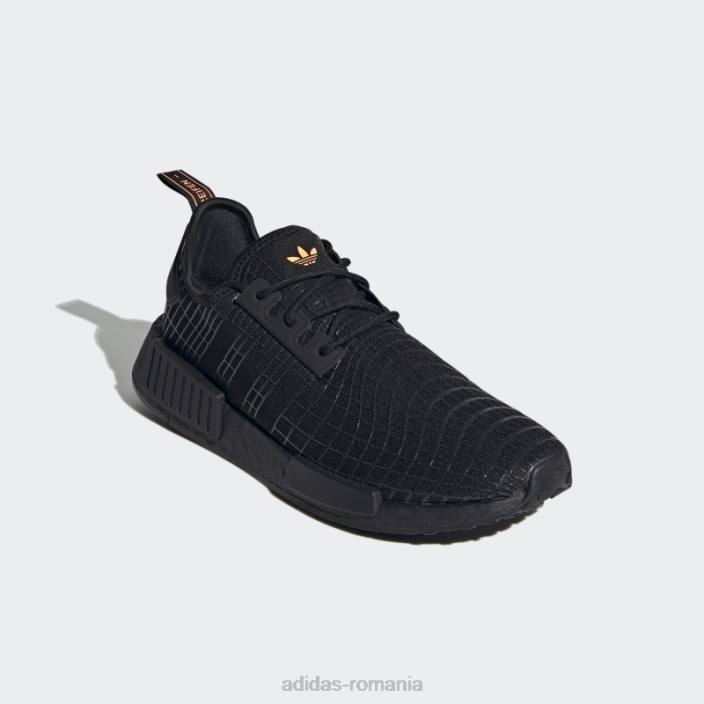 Adidas pantofi nmd-r1 fascicul portocaliu femei negru/portocaliu fascicul 2JBN16183