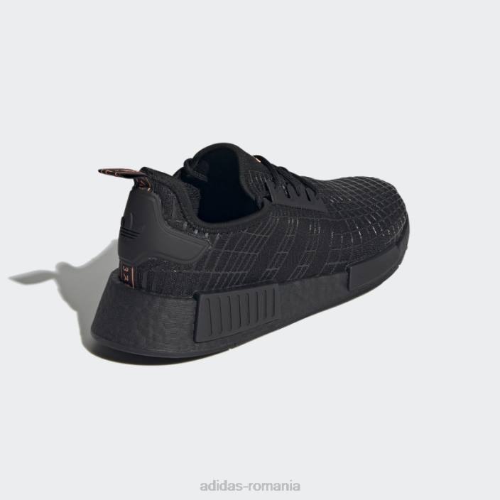 Adidas pantofi nmd-r1 fascicul portocaliu femei negru/portocaliu fascicul 2JBN16183