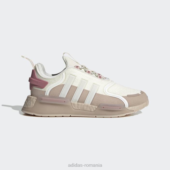 Adidas pantofi nmd-r1 v3 alb adidas femei alb/taupe/roz 2JBN8388